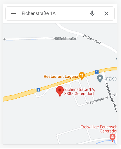 GoogleMaps Firmenstandort